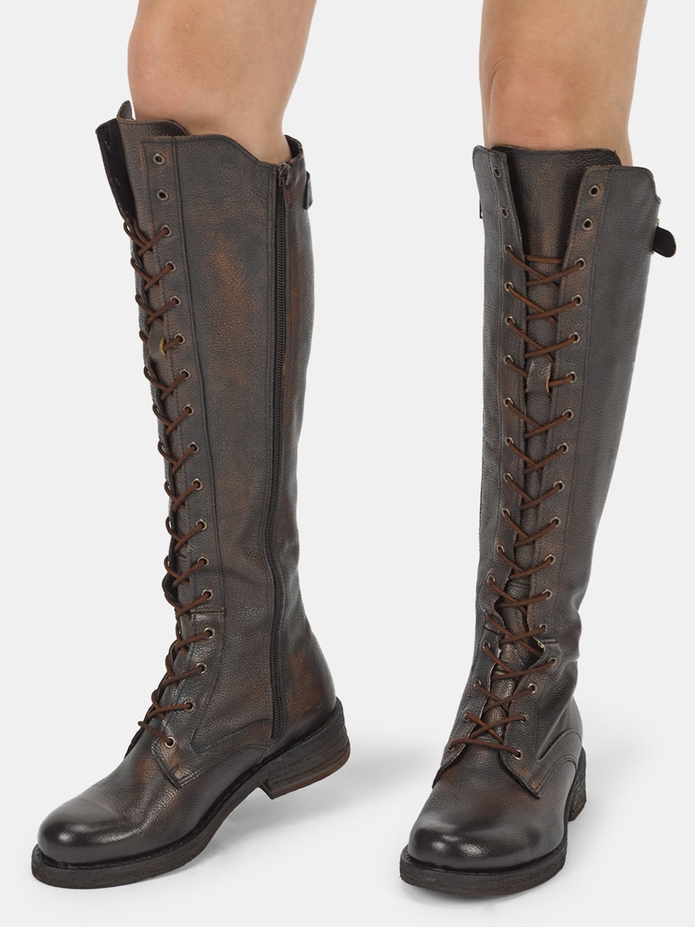 Felmini Copper Knee High Boot